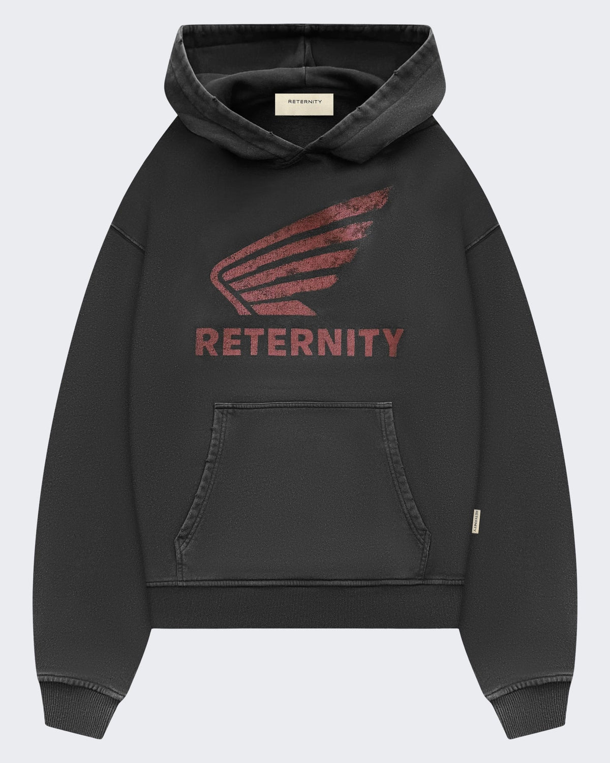 Reternity Heren Aéro Hoodie Washed Black - Eleganza.nl