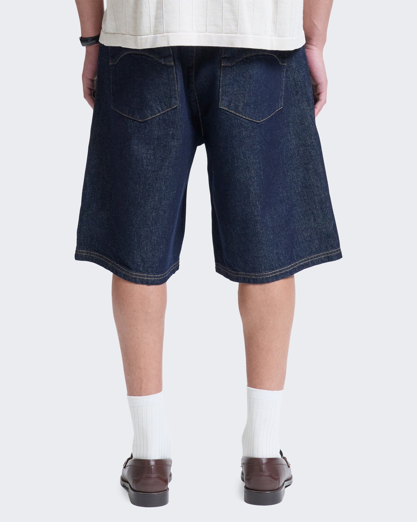 Reternity Heren Essential jeansshort Indigo - Eleganza.nl