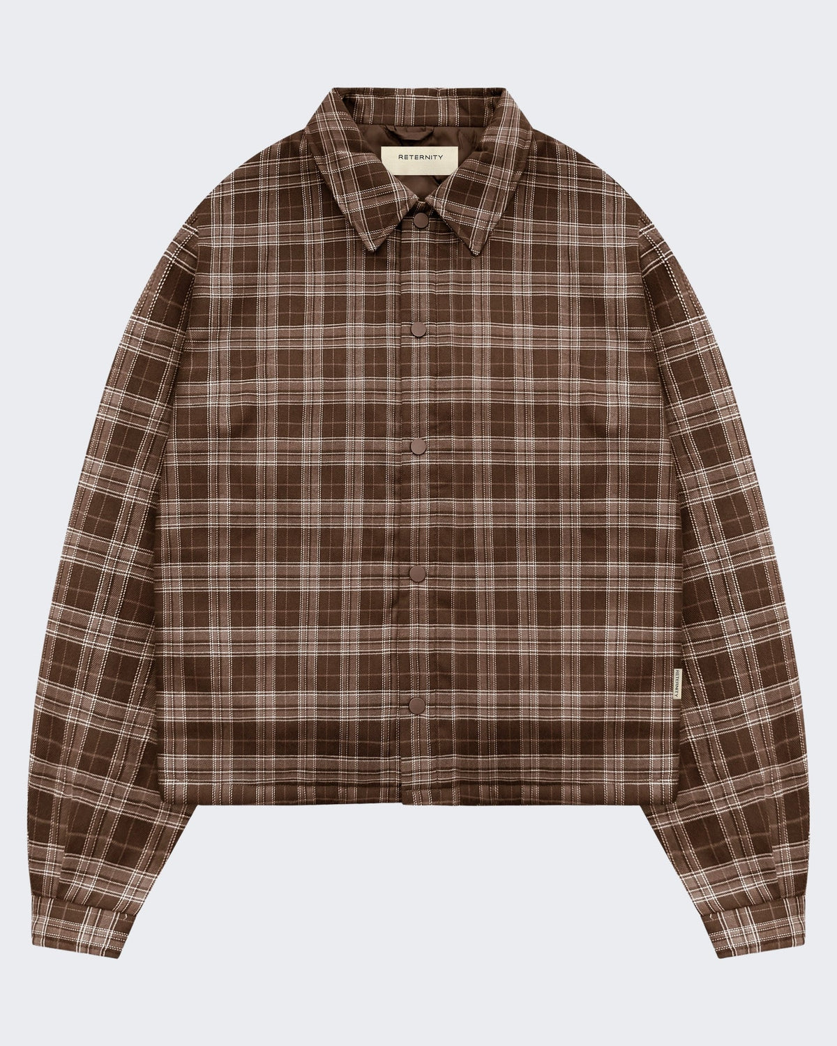 Reternity Heren Reternity Padded Flannel Brown - Eleganza.nl