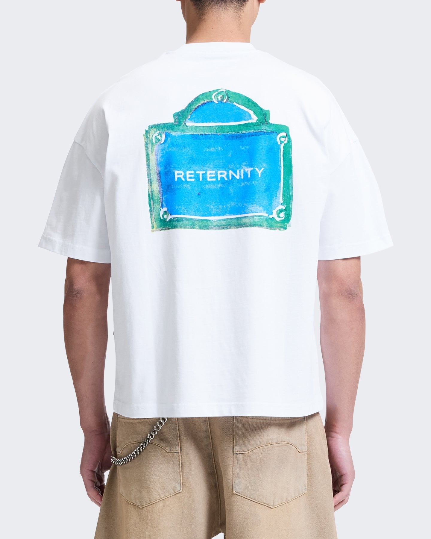 Reternity Heren T-shirt met print Wit - Eleganza.nl