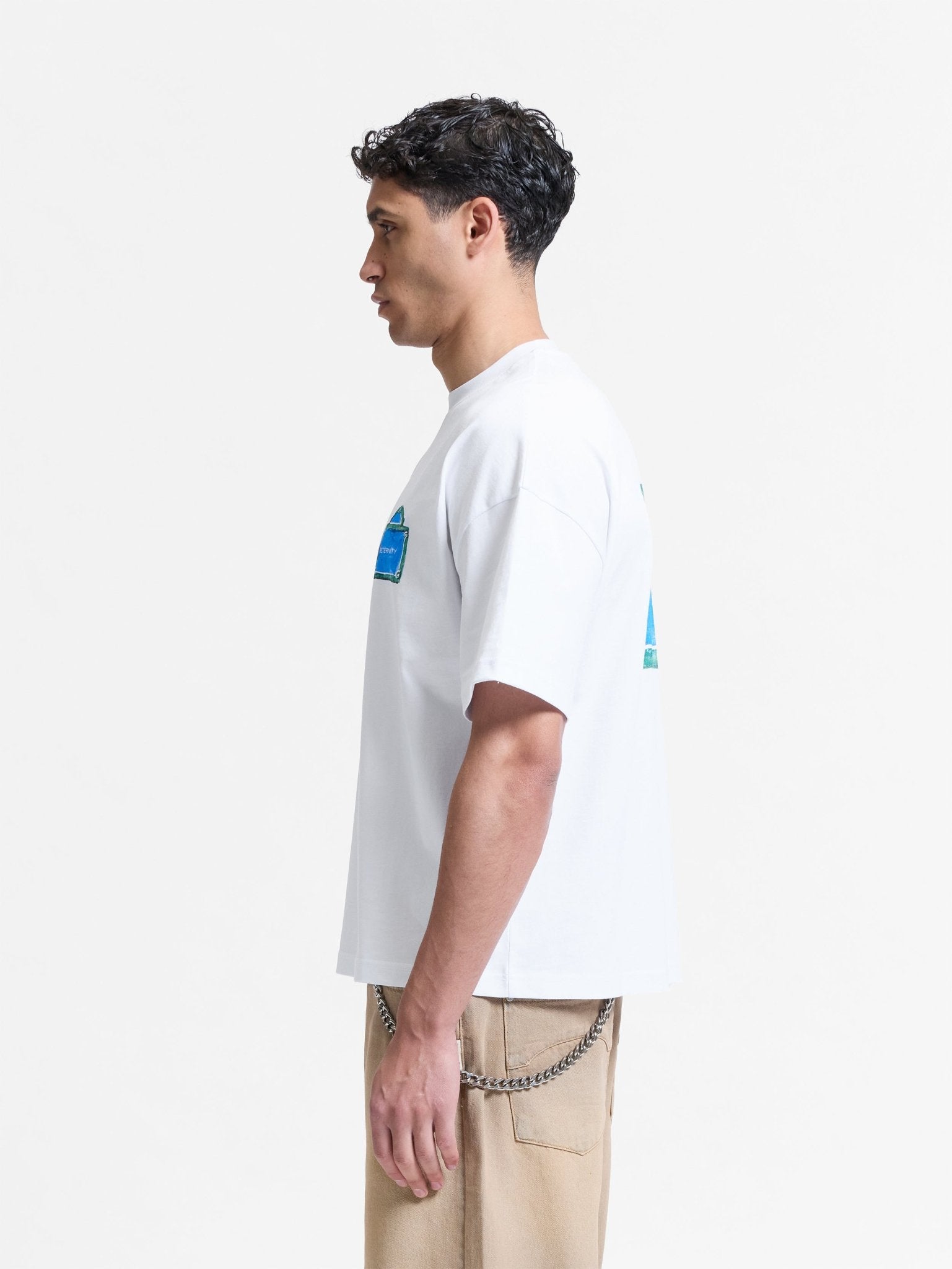 Reternity Heren T-shirt met print Wit - Eleganza.nl