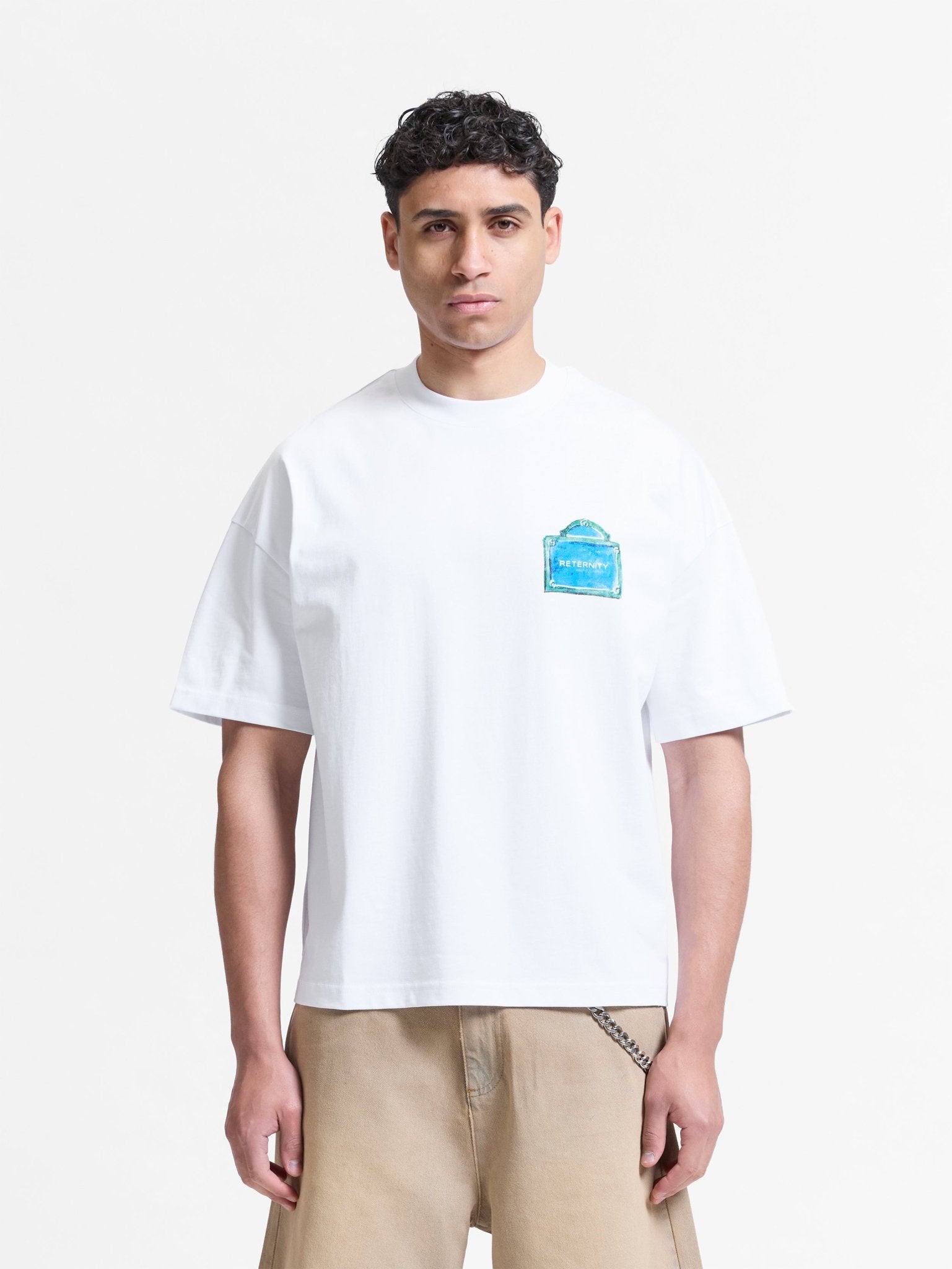 Reternity Heren T-shirt met print Wit - Eleganza.nl