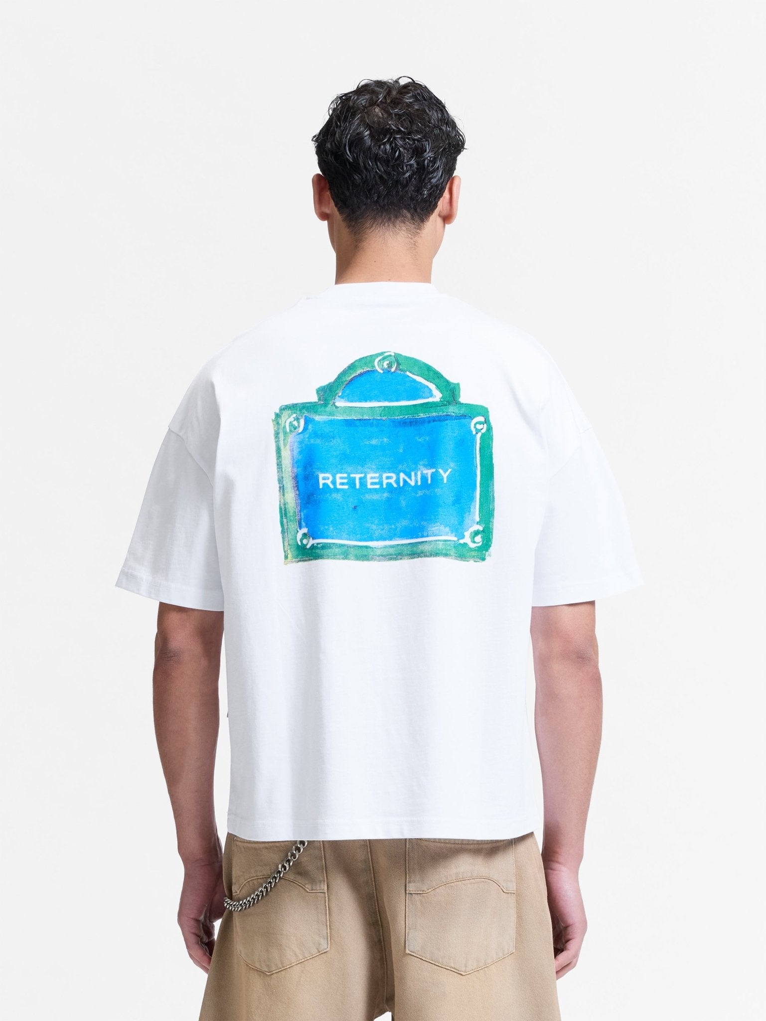 Reternity Heren T-shirt met print Wit - Eleganza.nl