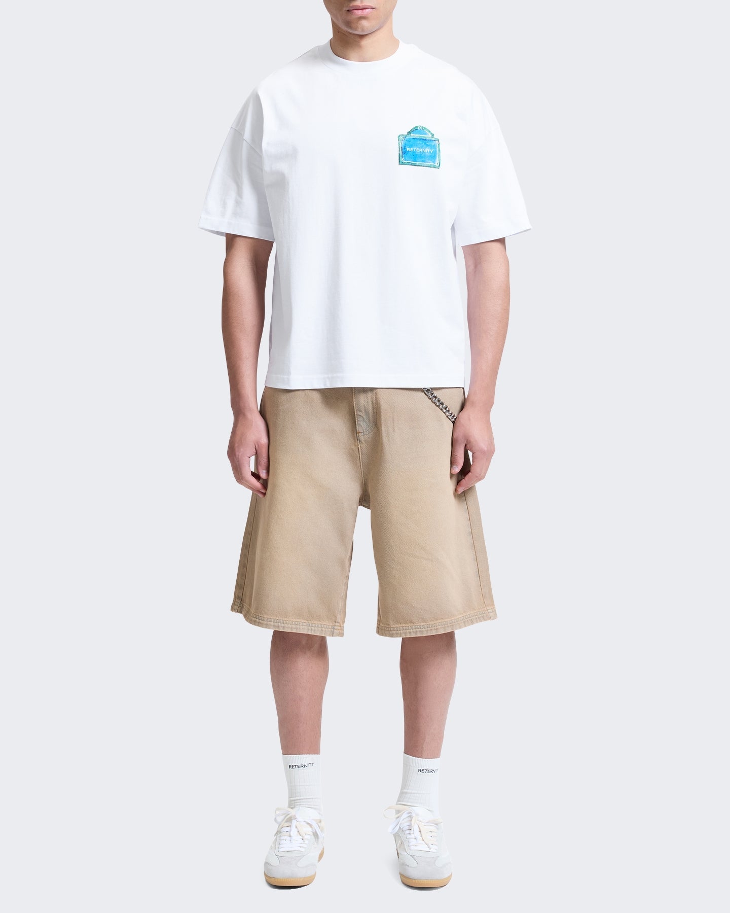 Reternity Heren T-shirt met print Wit - Eleganza.nl