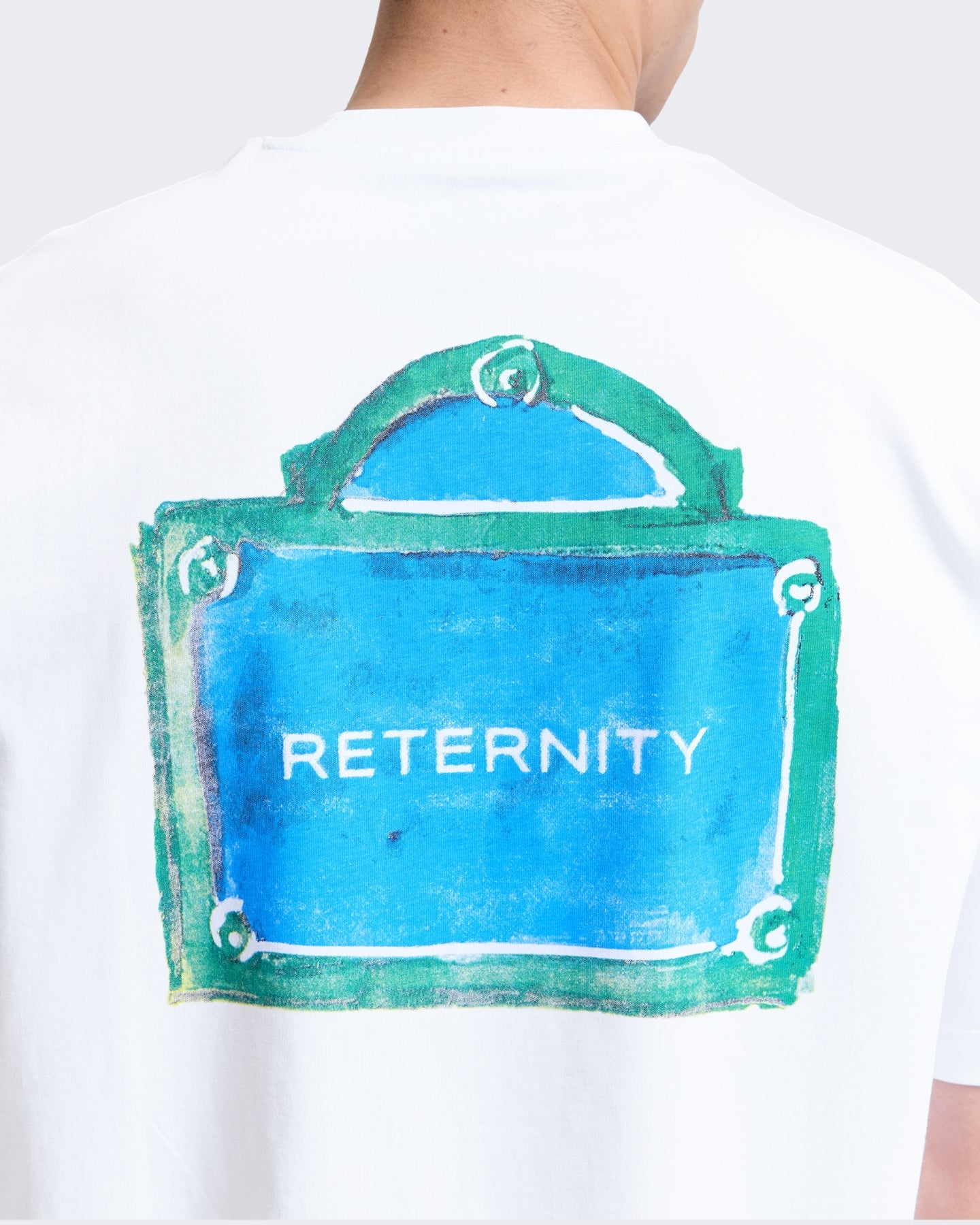 Reternity Heren T-shirt met print Wit - Eleganza.nl