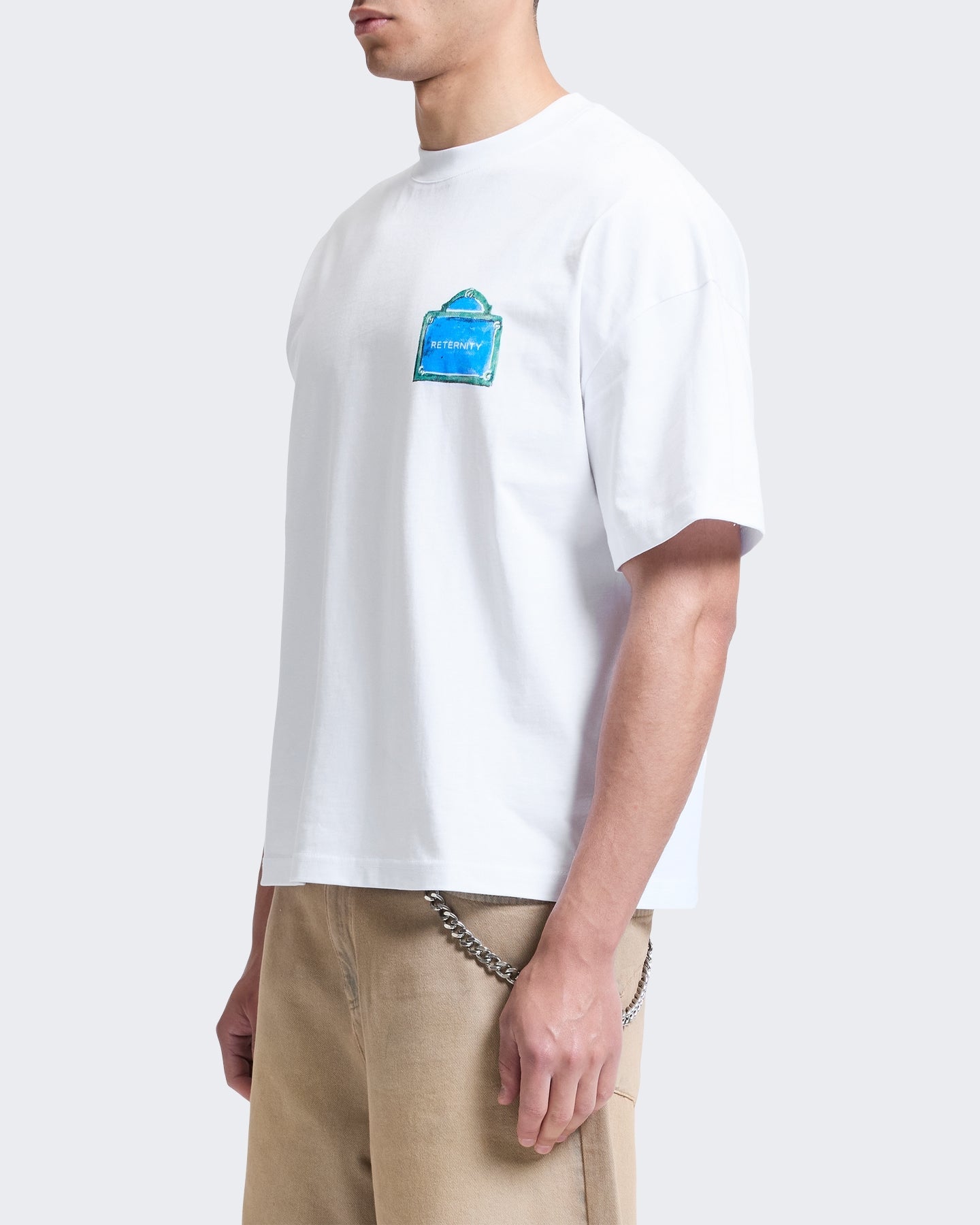 Reternity Heren T-shirt met print Wit - Eleganza.nl