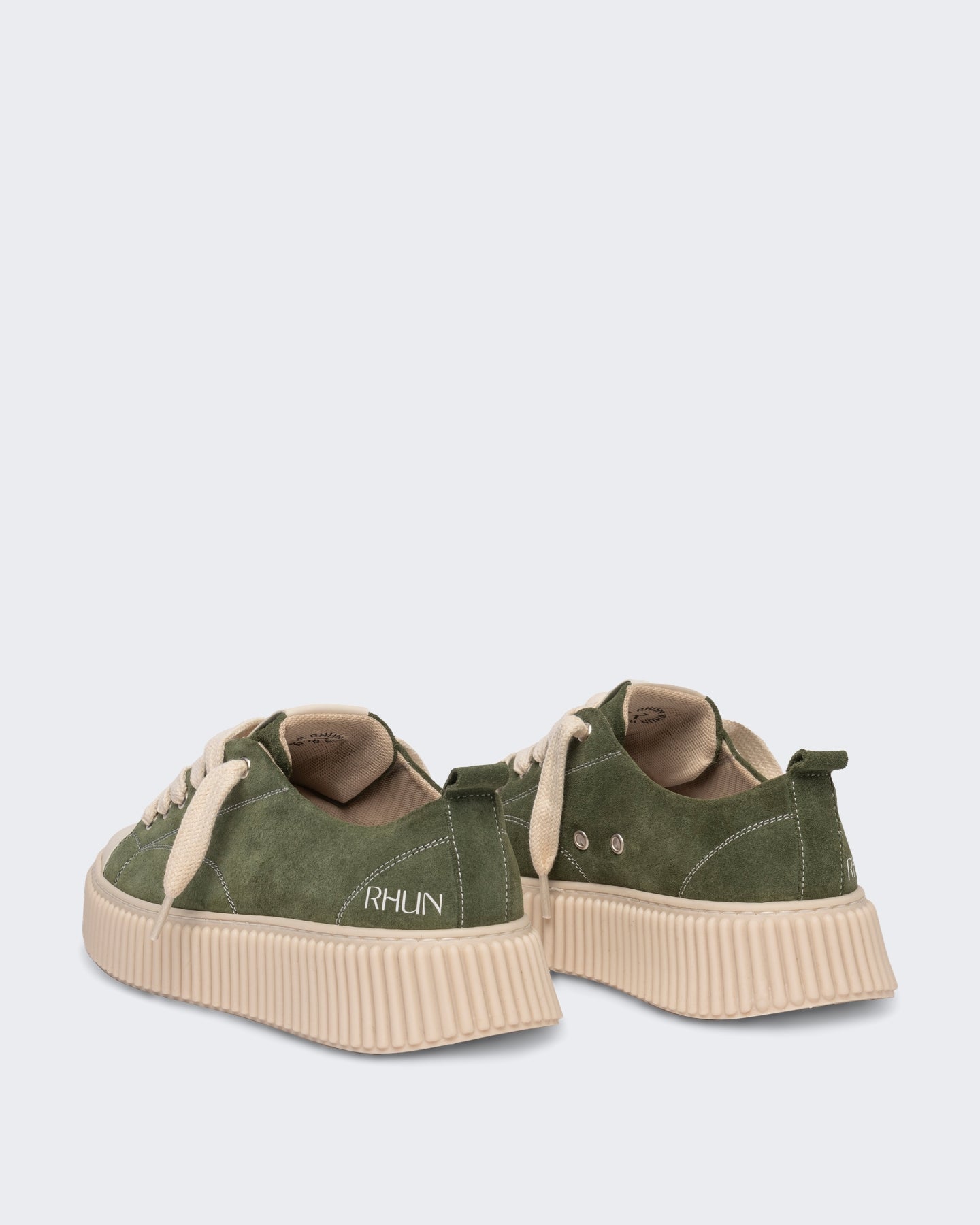 RHUN Unisex Treble 2020 Suede Dark Green 014 - Eleganza.nl
