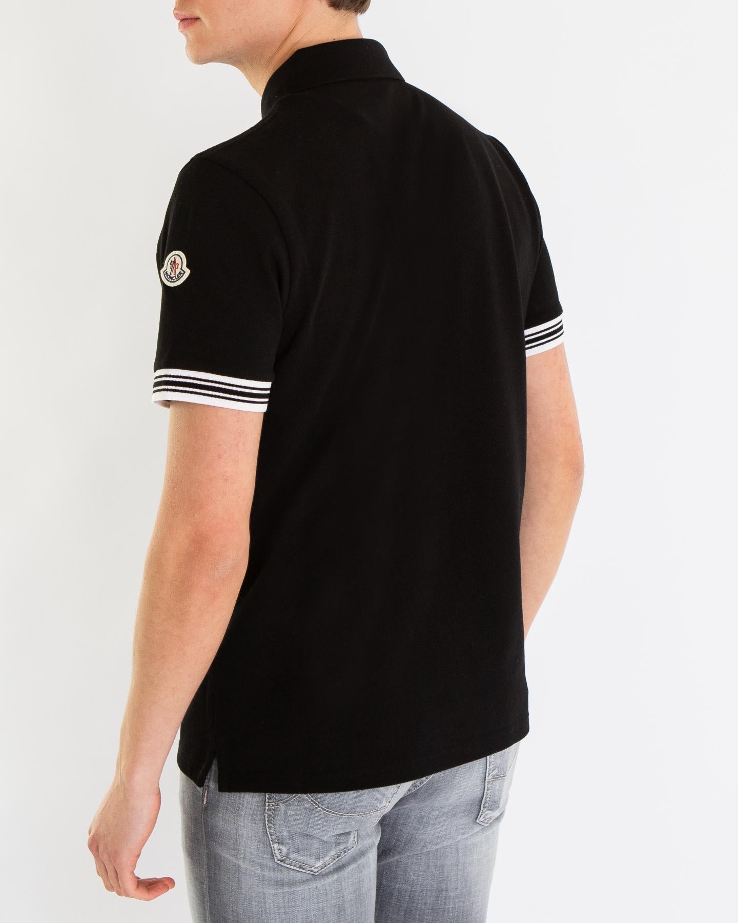 Heren Varsity Logo Polo Zwart