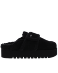 Nubikk Women's Teddy Chunky Fur Black slippers