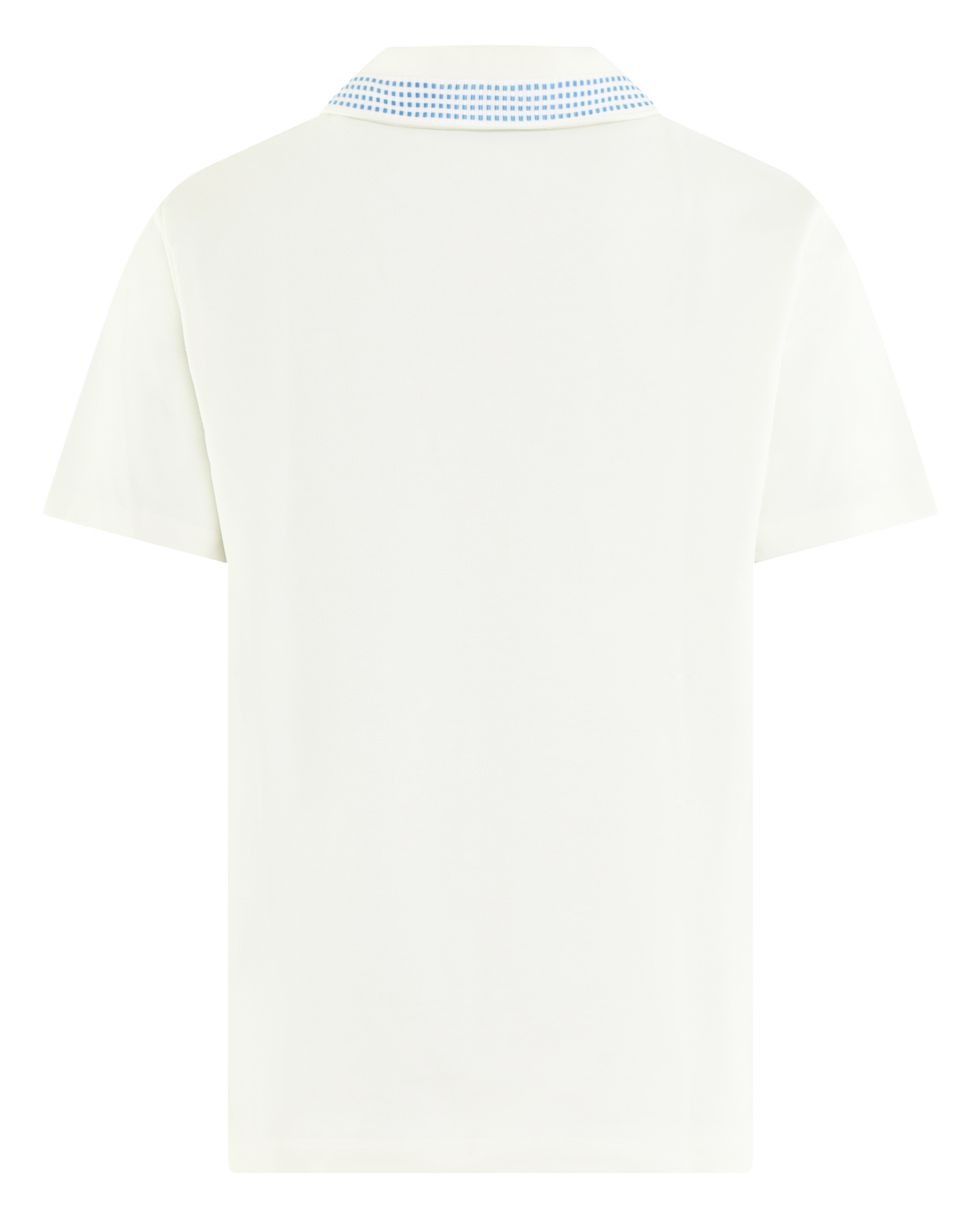 Heren Le Polo Piqué Damier Wit