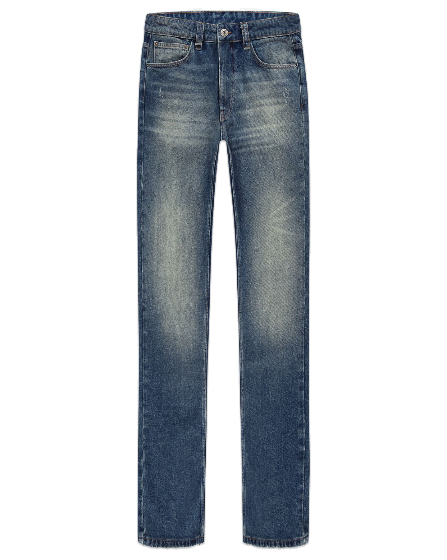 Heren Straight Jeans Blauw