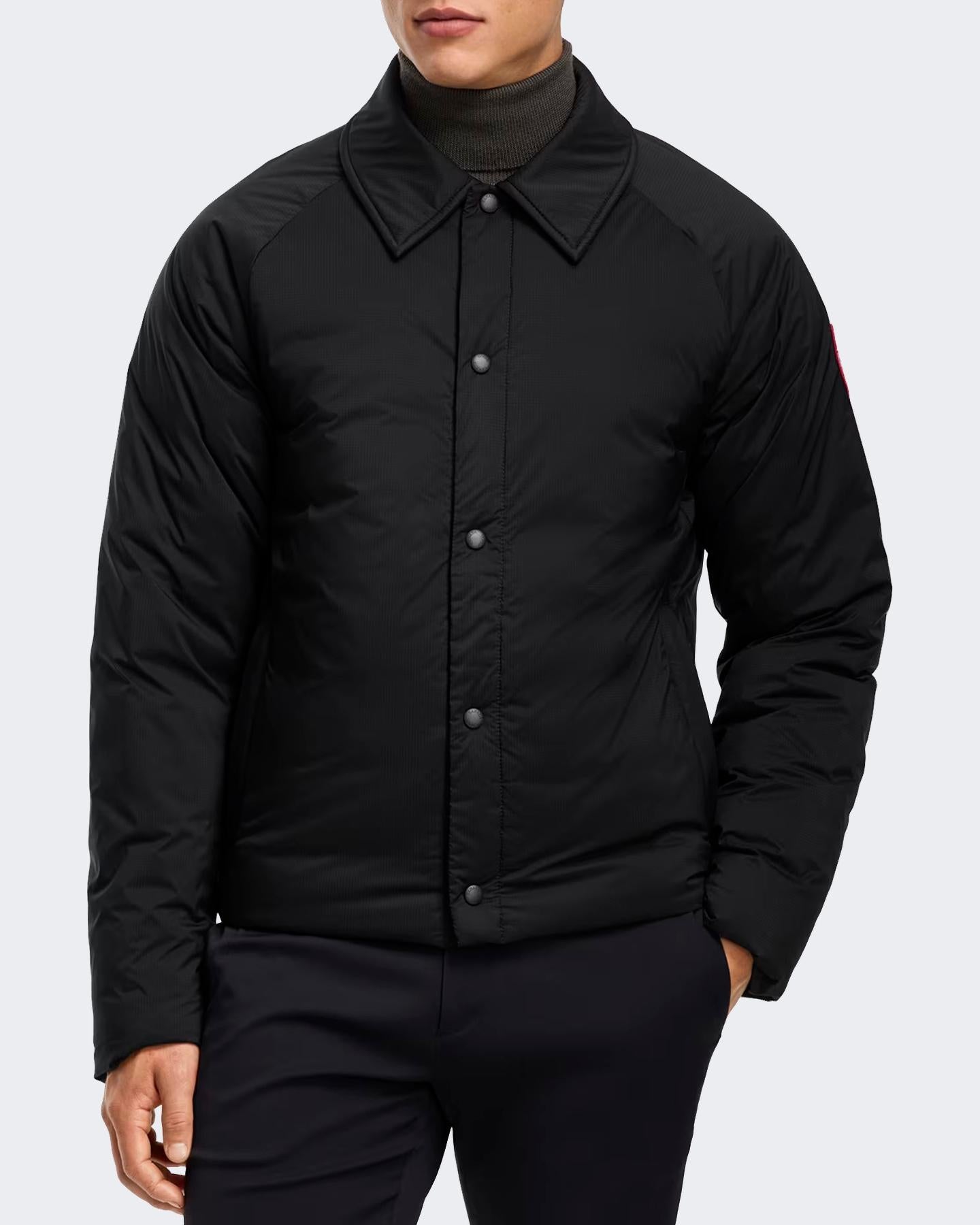 Heren Lodge Coach Jacket Zwart