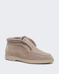 Women's Bruine Leren Veterboot Fortune Brown — huidige kleur