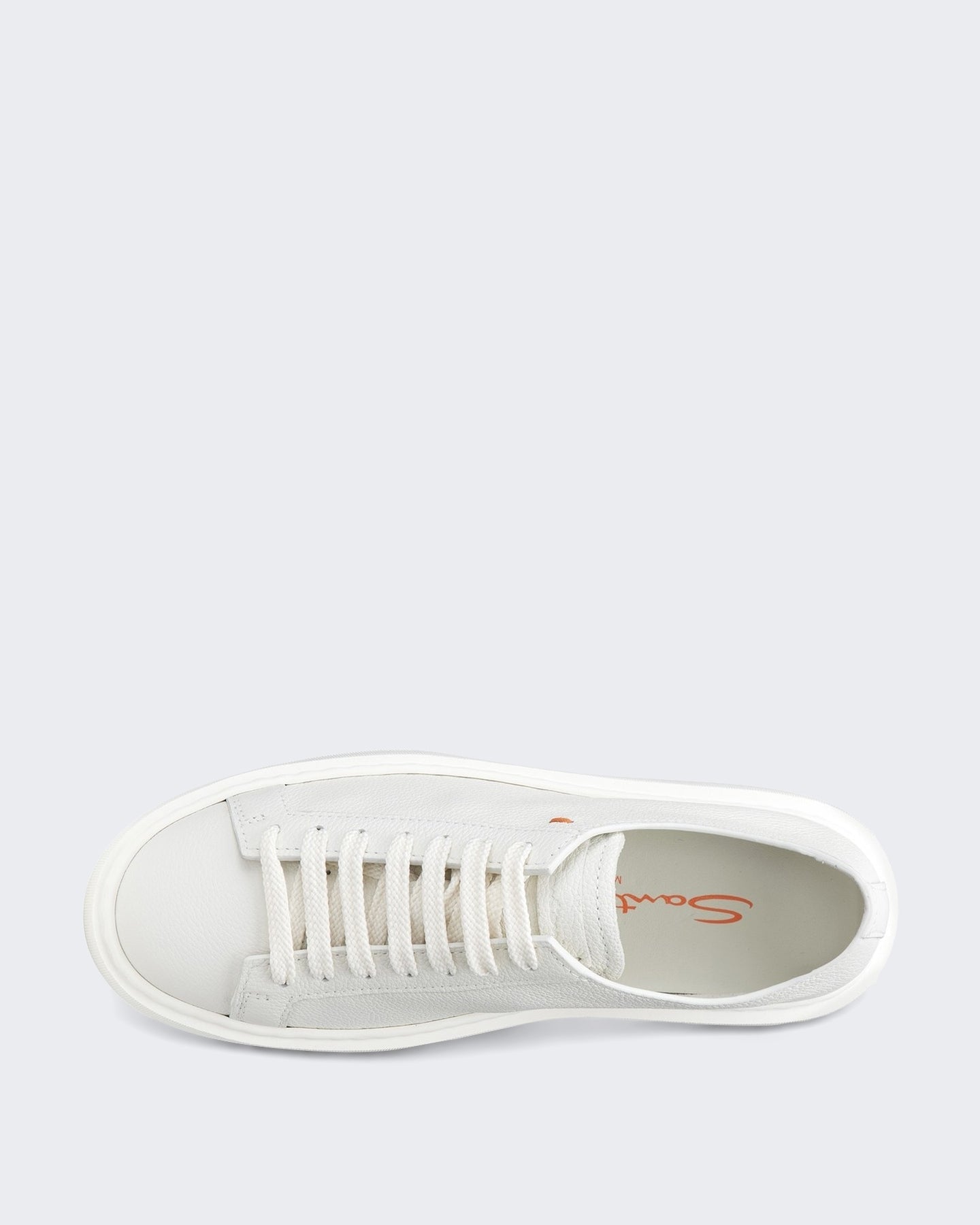 Santoni Dames Clean Sneaker Wit - Eleganza.nl