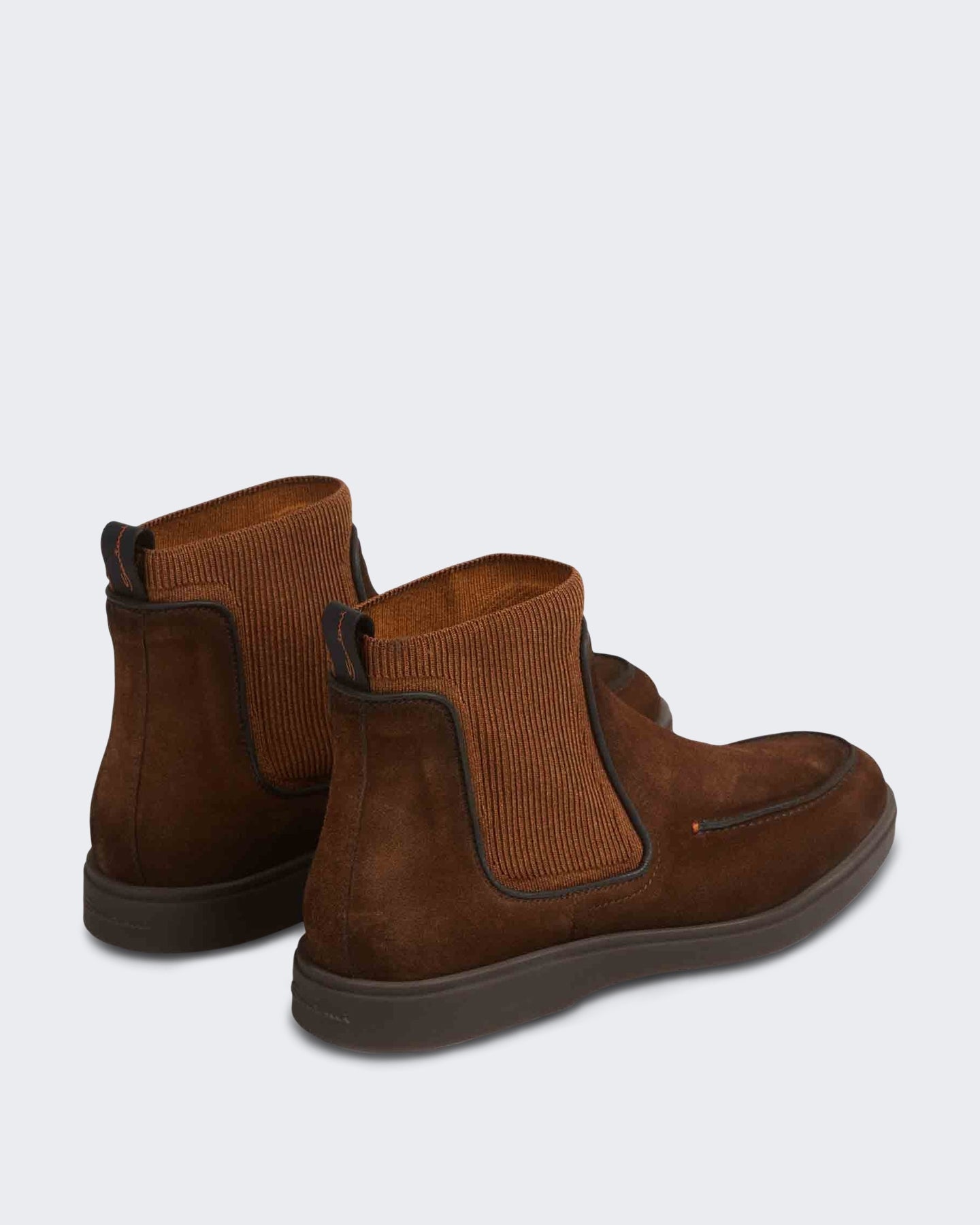Santoni Heren Chelsea boots Bruin leer - Eleganza.nl