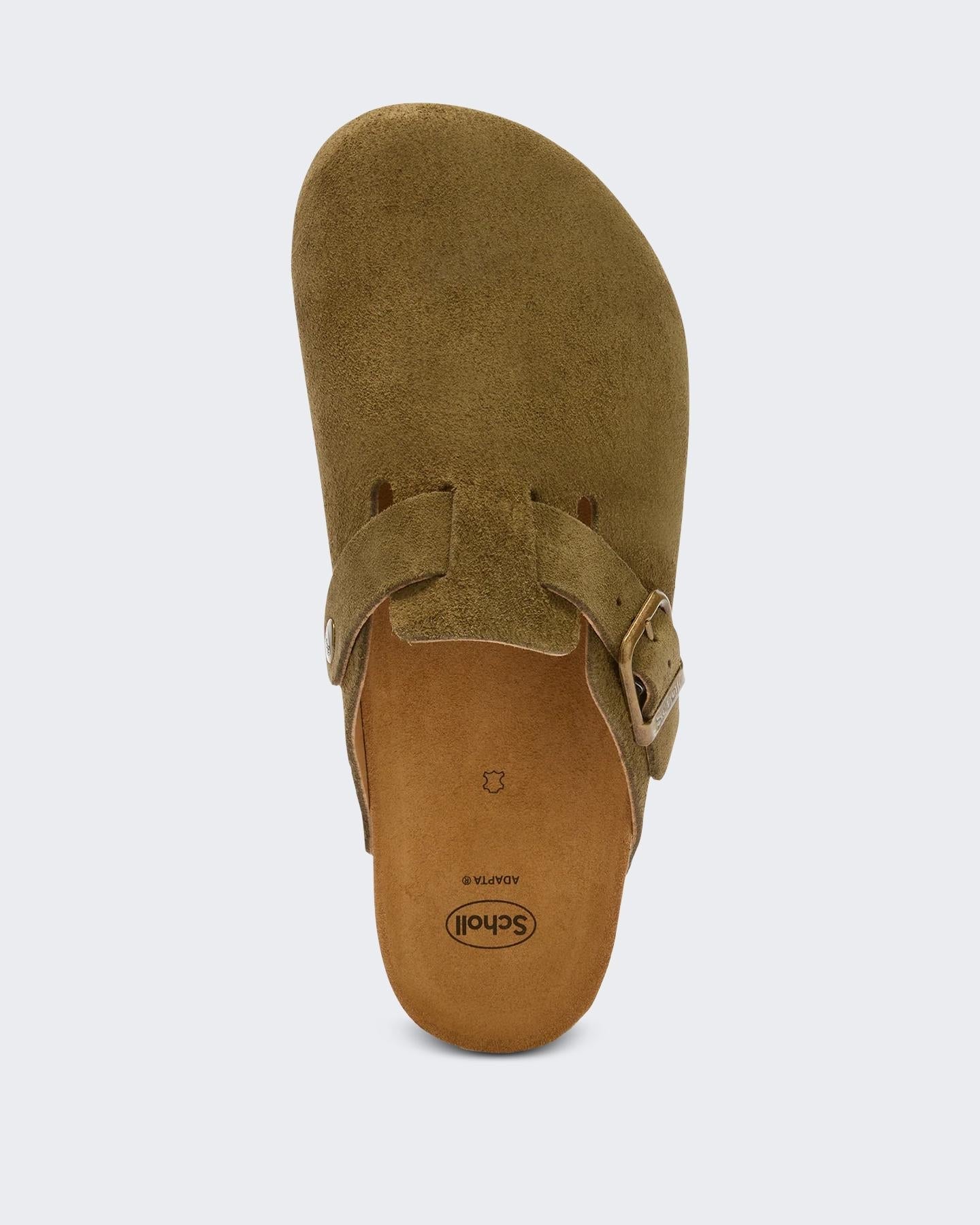 Scholl Heren Olivier Pantoffel Groen - Eleganza.nl