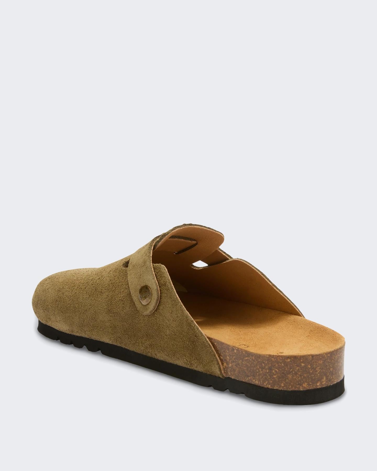 Scholl Heren Olivier Pantoffel Groen - Eleganza.nl