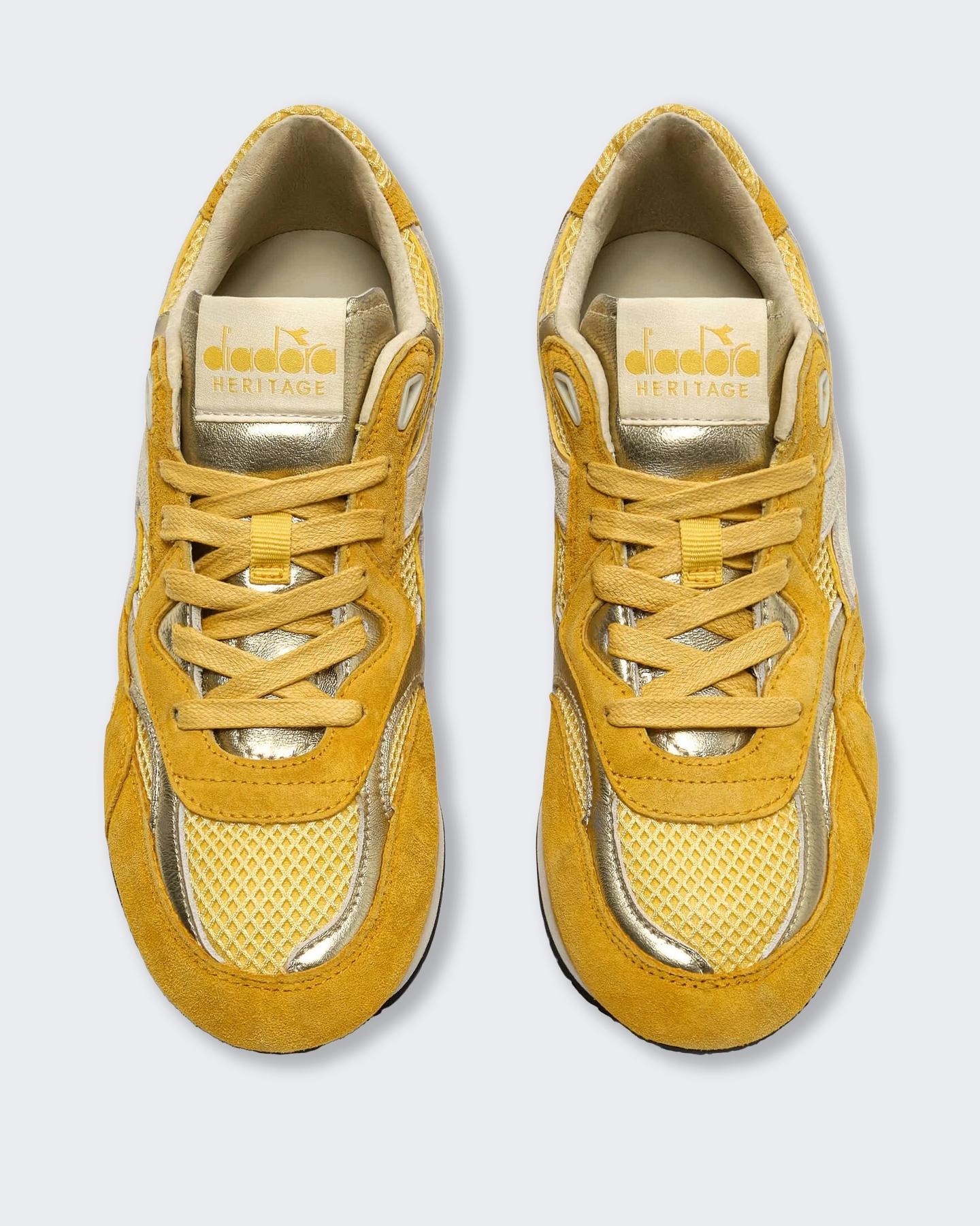 Diadora Dames Equipe Revenge Sneaker Geel