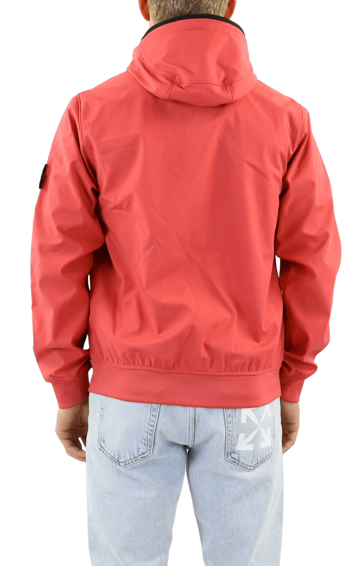 Mens red stone island 2025 jumper