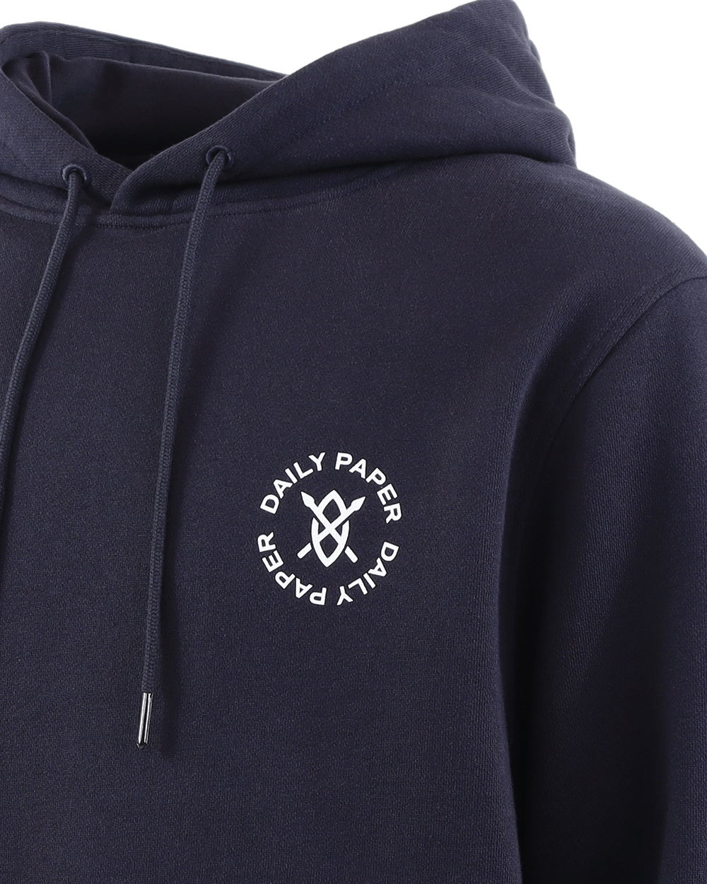 Men Circle Hoodie Blue