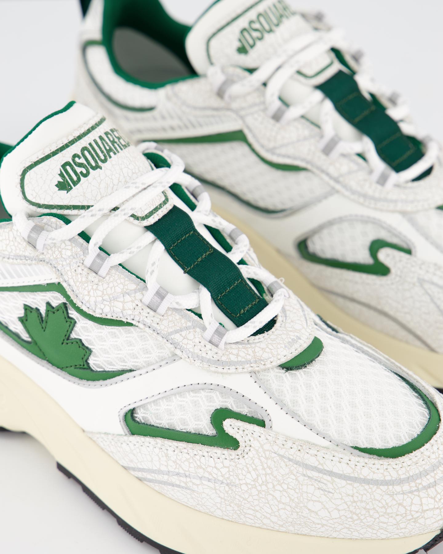 Heren Sprinter Sneaker Wit/Groen