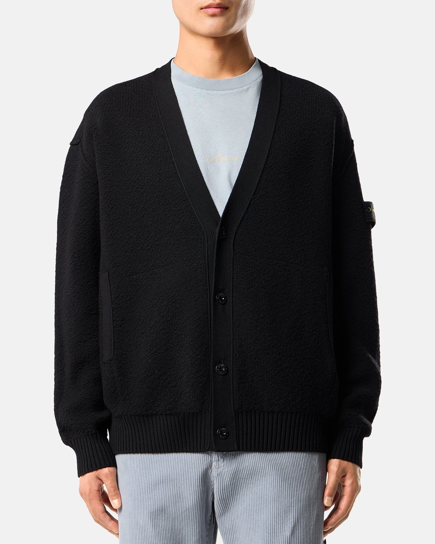 Stone Island Heren Cardigan zwart - Eleganza.nl