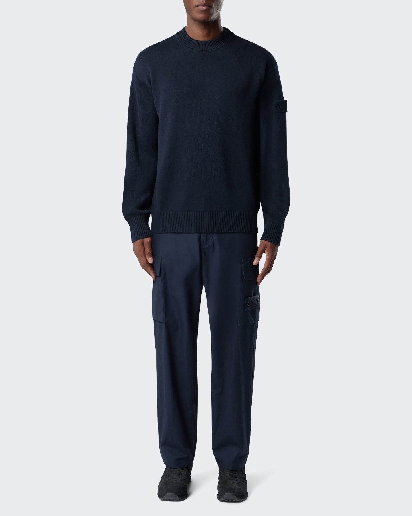 Stone Island Heren Crew Neck-Blauw Blue-V0020 Blauw - Eleganza.nl