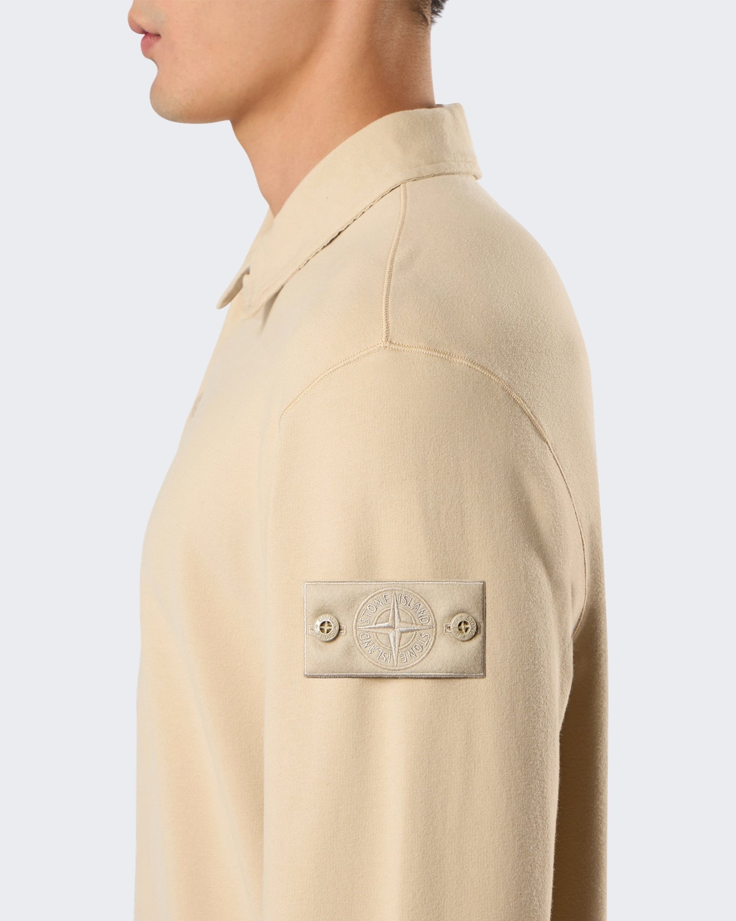Stone Island Heren Ls Polo-Beige-V0090 Beige - Eleganza.nl