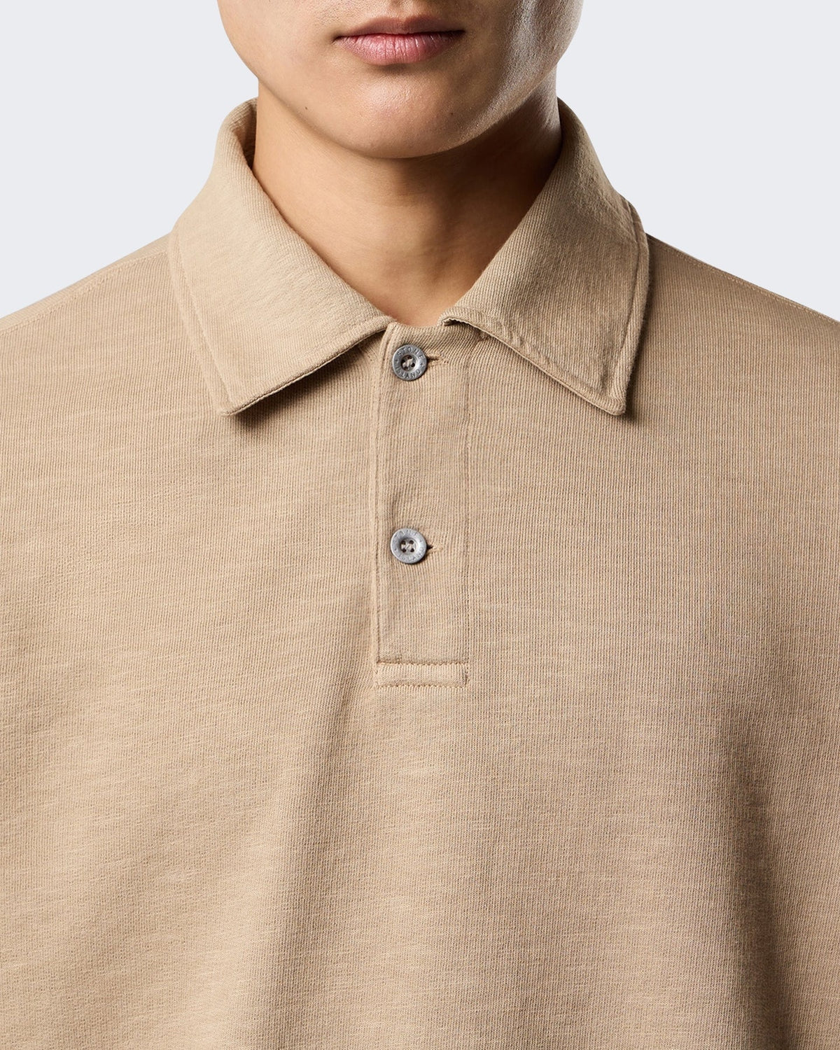 Stone Island Heren Ls Polo-Biscuit-V0094 Beige - Eleganza.nl