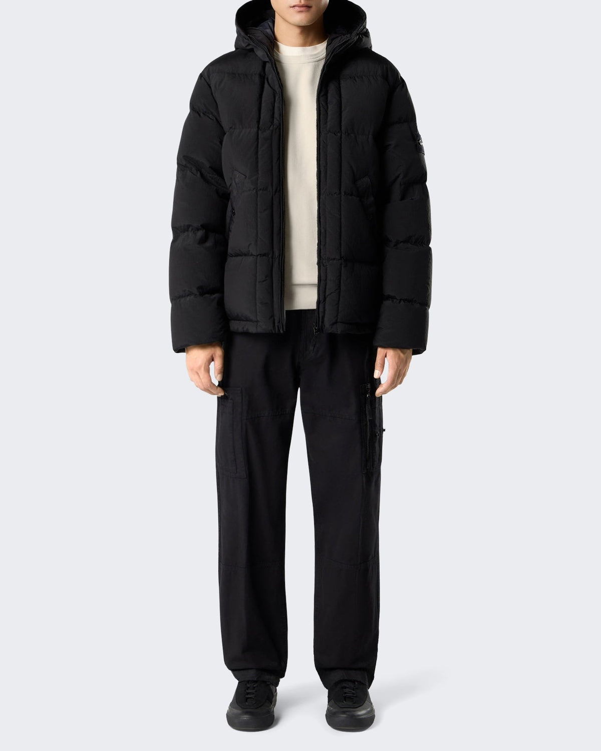 Stone Island Heren Nylon Metal Jas Zwart - Eleganza.nl