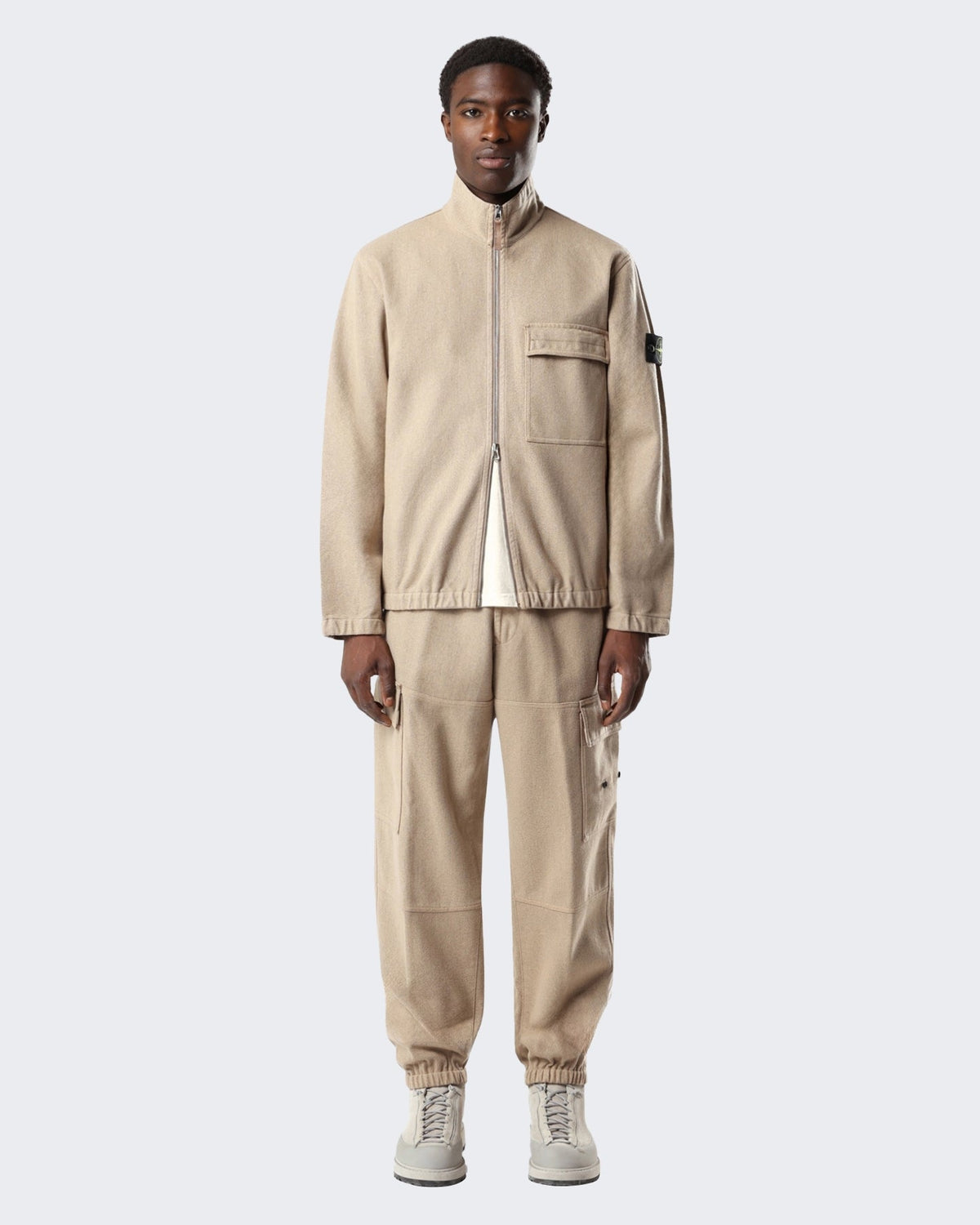 Stone Island Heren Overhemd Beige - Eleganza.nl