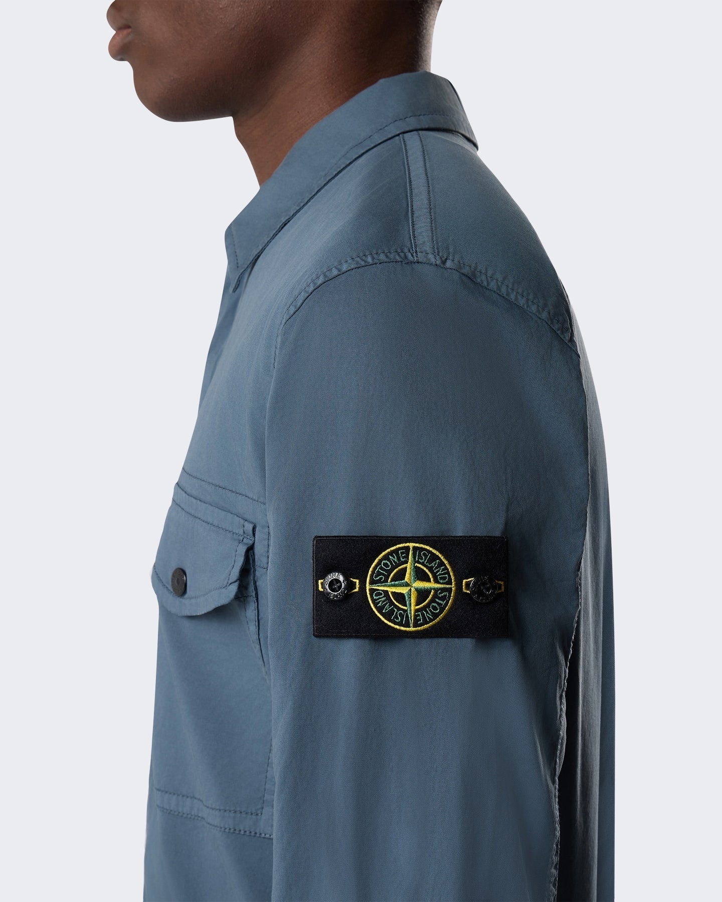 Stone Island Heren Overhemd slate blue Blauw - Eleganza.nl