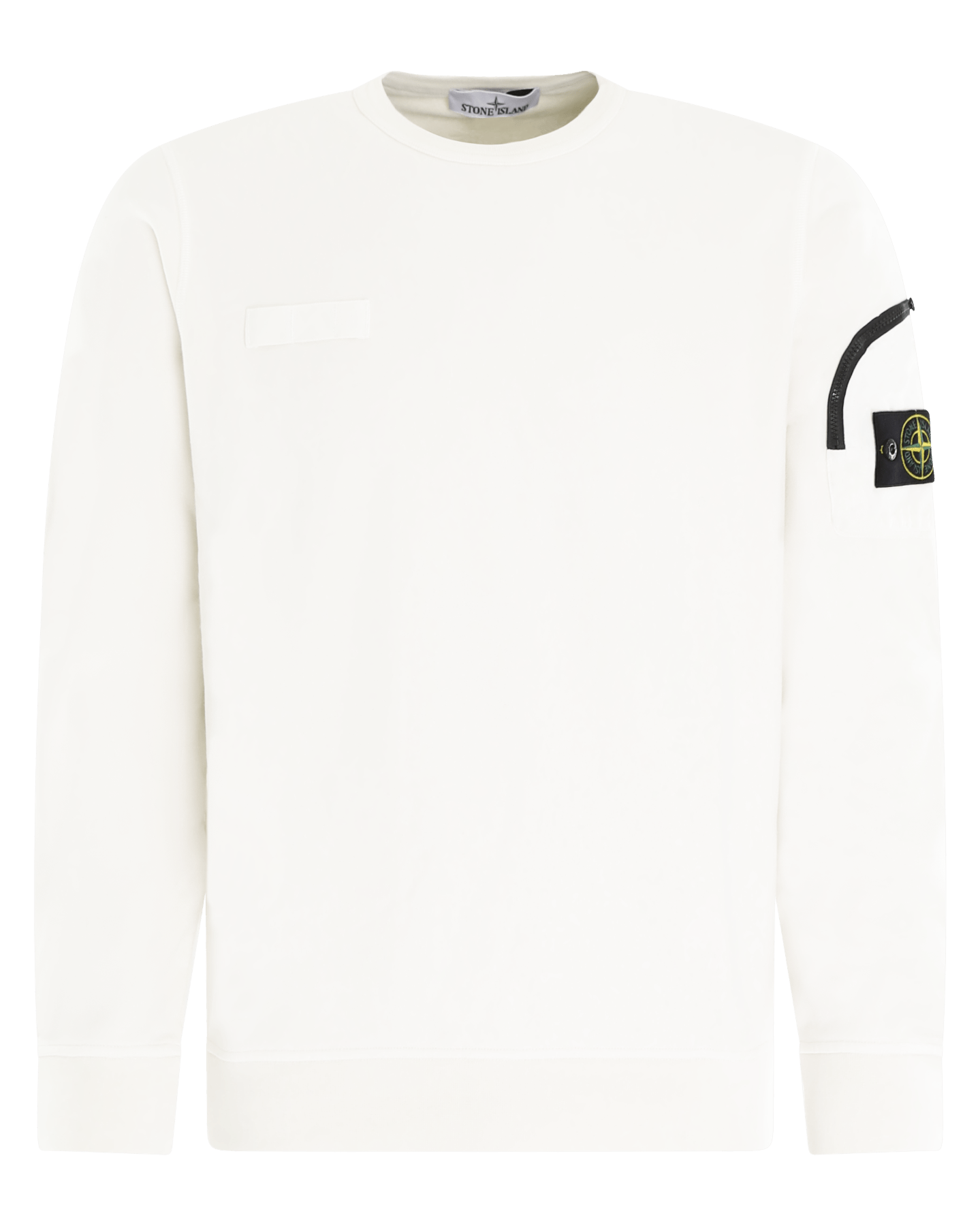 Stone Island Heren Sleeve Pocket Sweater Ivory - Eleganza.nl