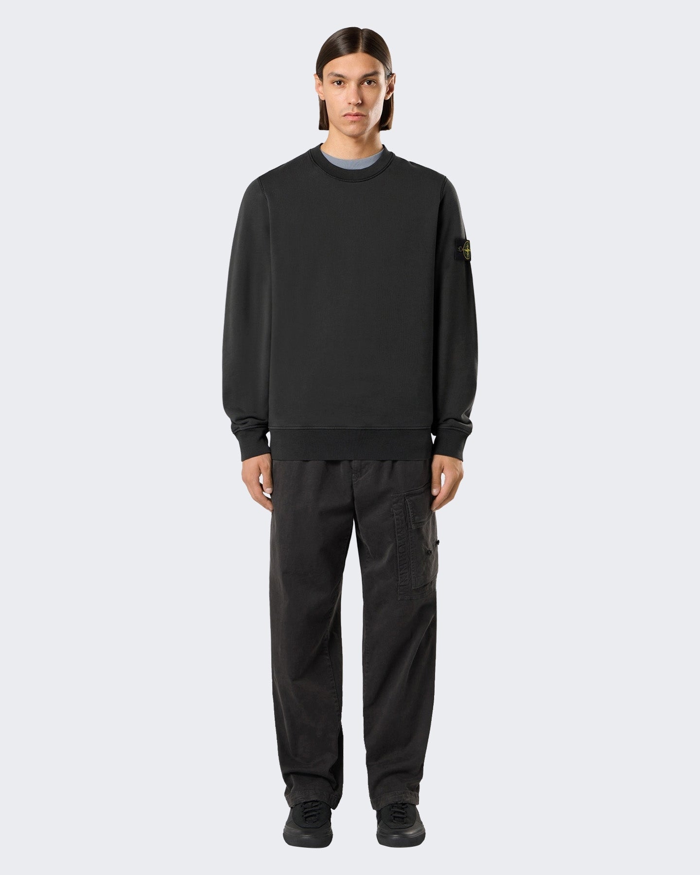 Stone Island Heren Sweatshirt-Lead Grey-V0062 Grijs - Eleganza.nl