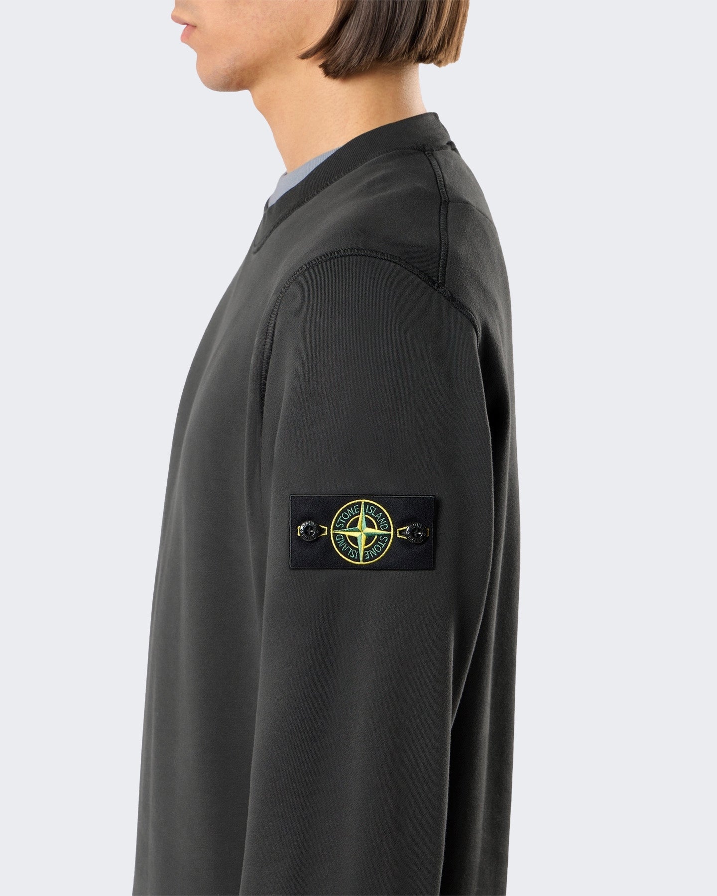 Stone Island Heren Sweatshirt-Lead Grey-V0062 Grijs - Eleganza.nl