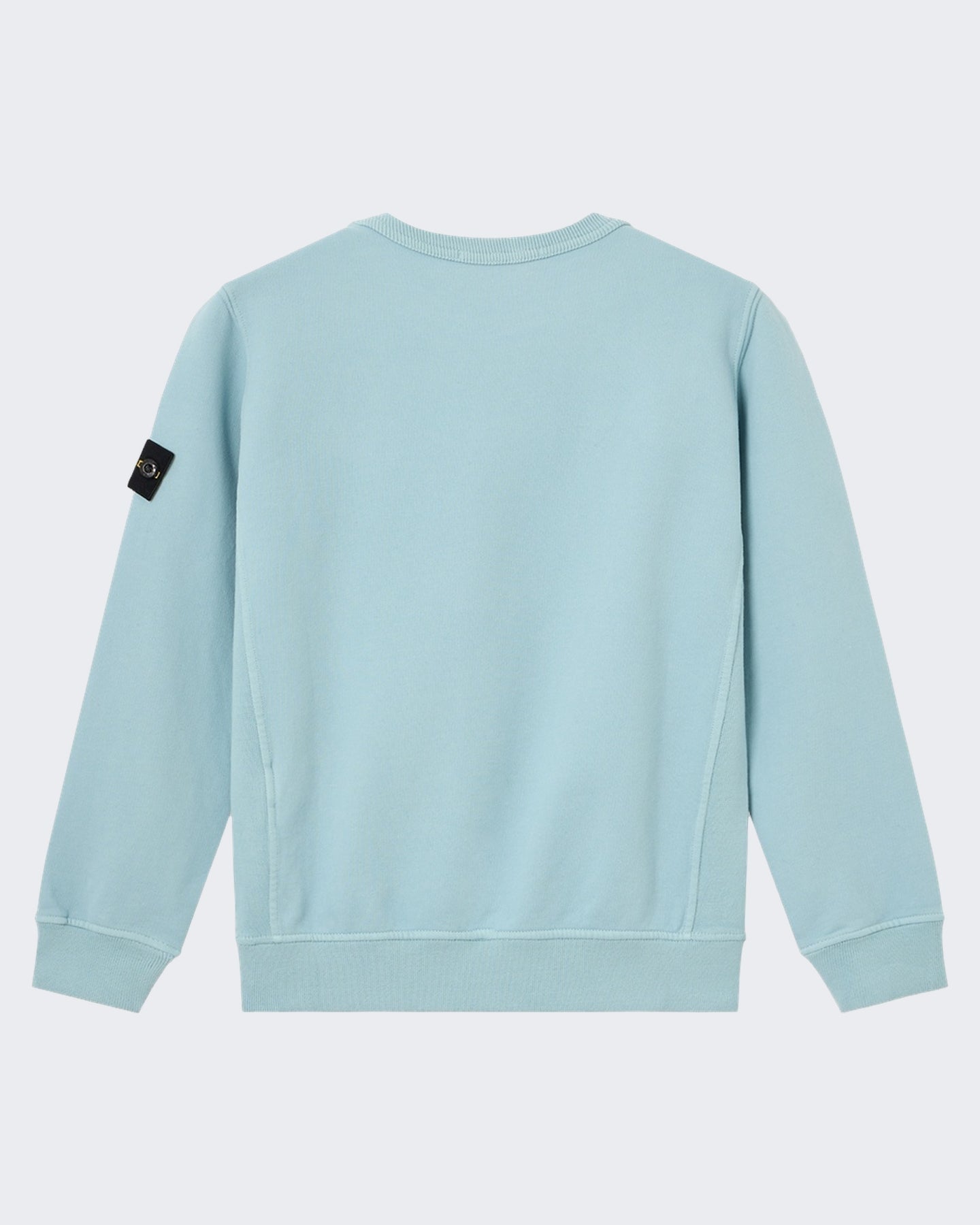 Stone Island Kids Sweatshirt met ronde hals poederblauw Blauw - Eleganza.nl