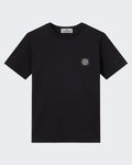 Stone Island Kids Short Sleeve T-Shirt in Black — huidige kleur