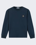 Stone Island Kids Long Sleeve T-Shirt in Blue — huidige kleur