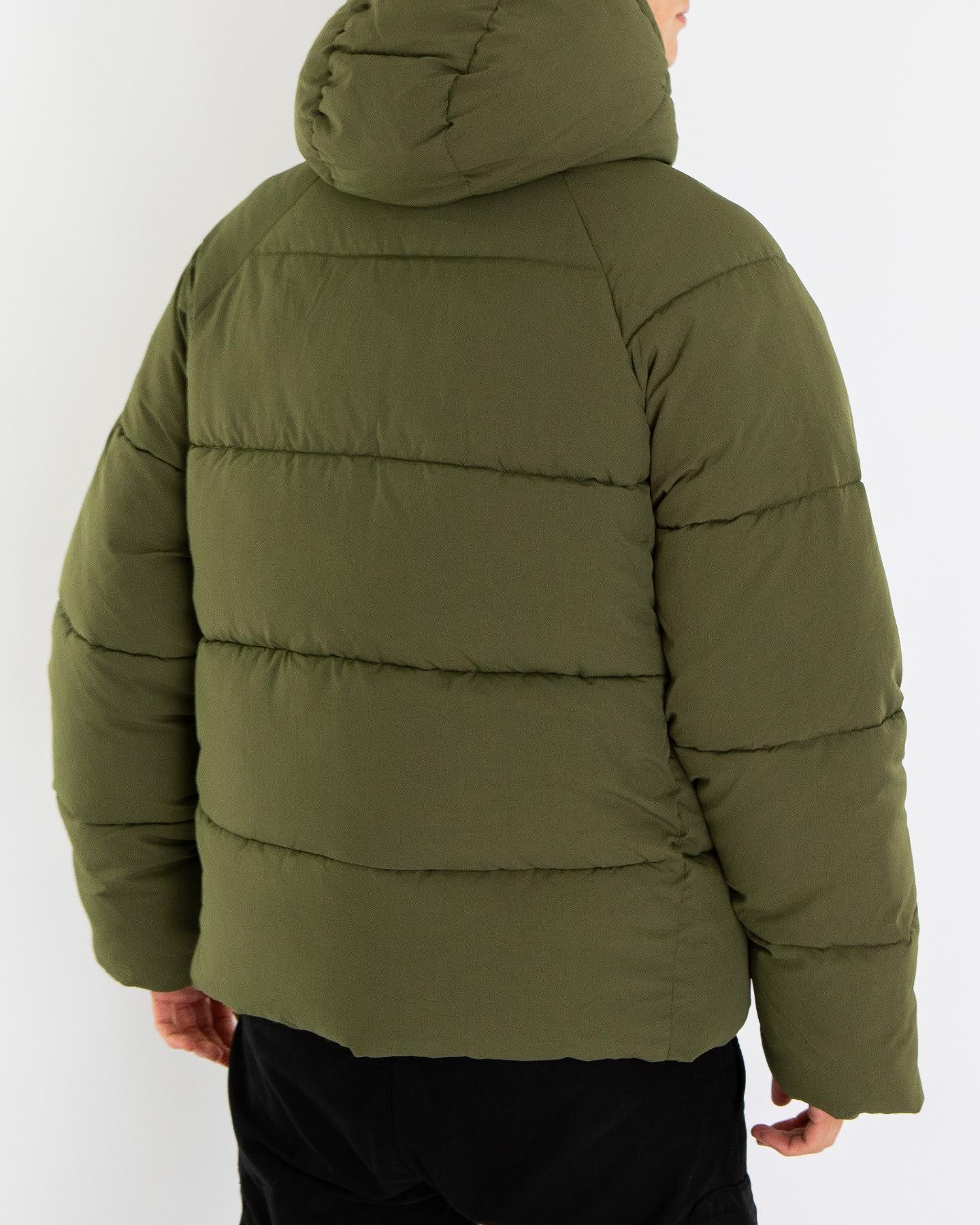 Heren Relaxed Puffer Groen