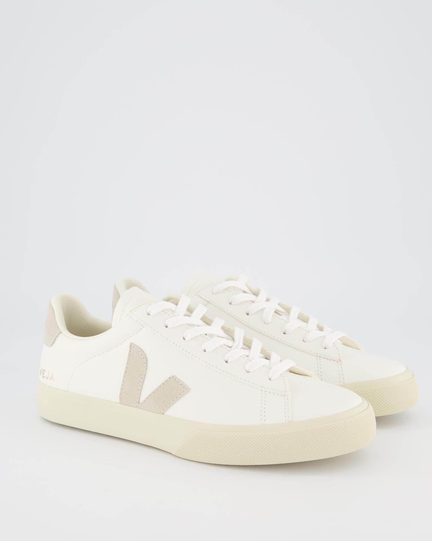 Dames Campo Sneaker Leer Wit/Natural