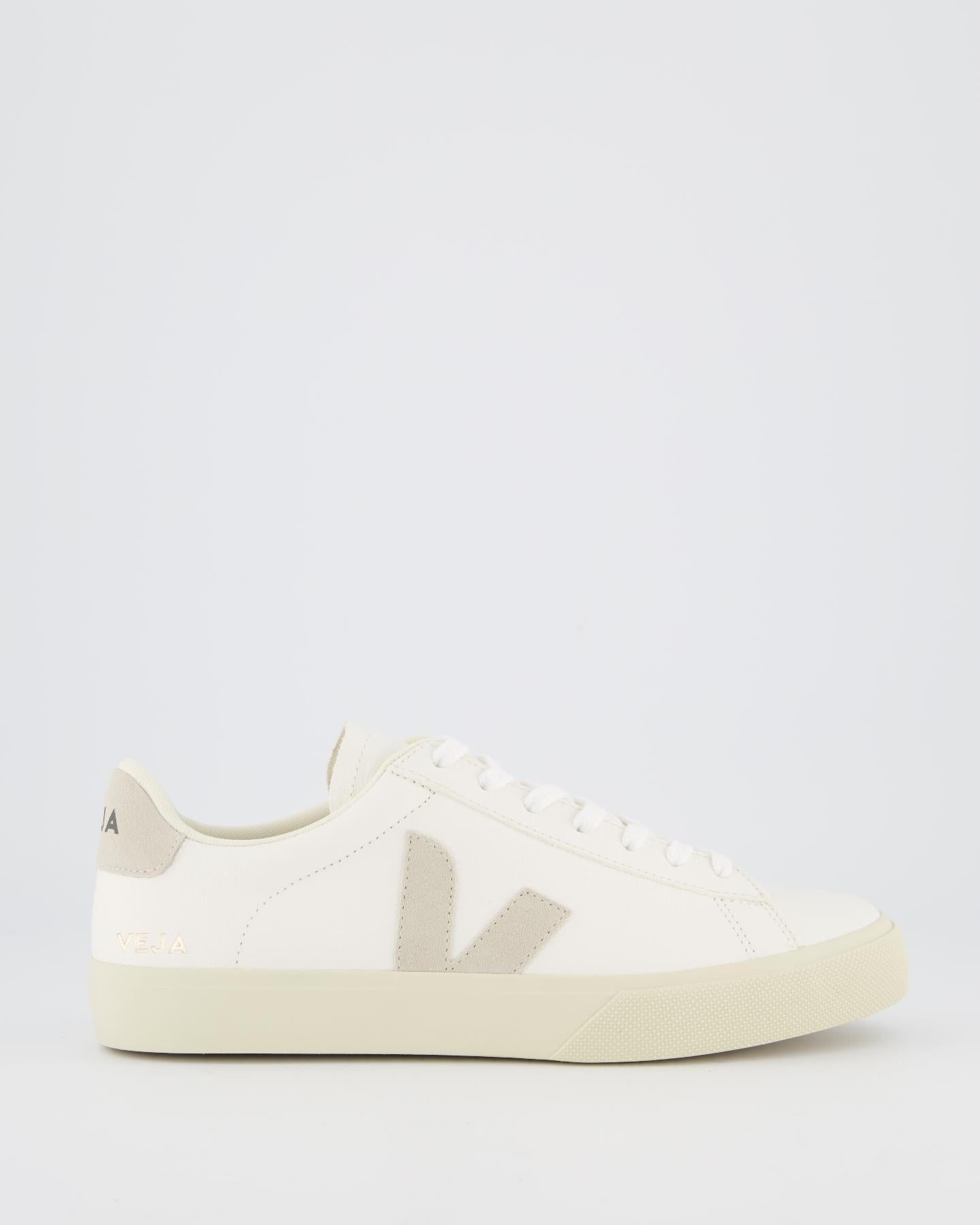 Dames Campo Sneaker Leer Wit/Natural