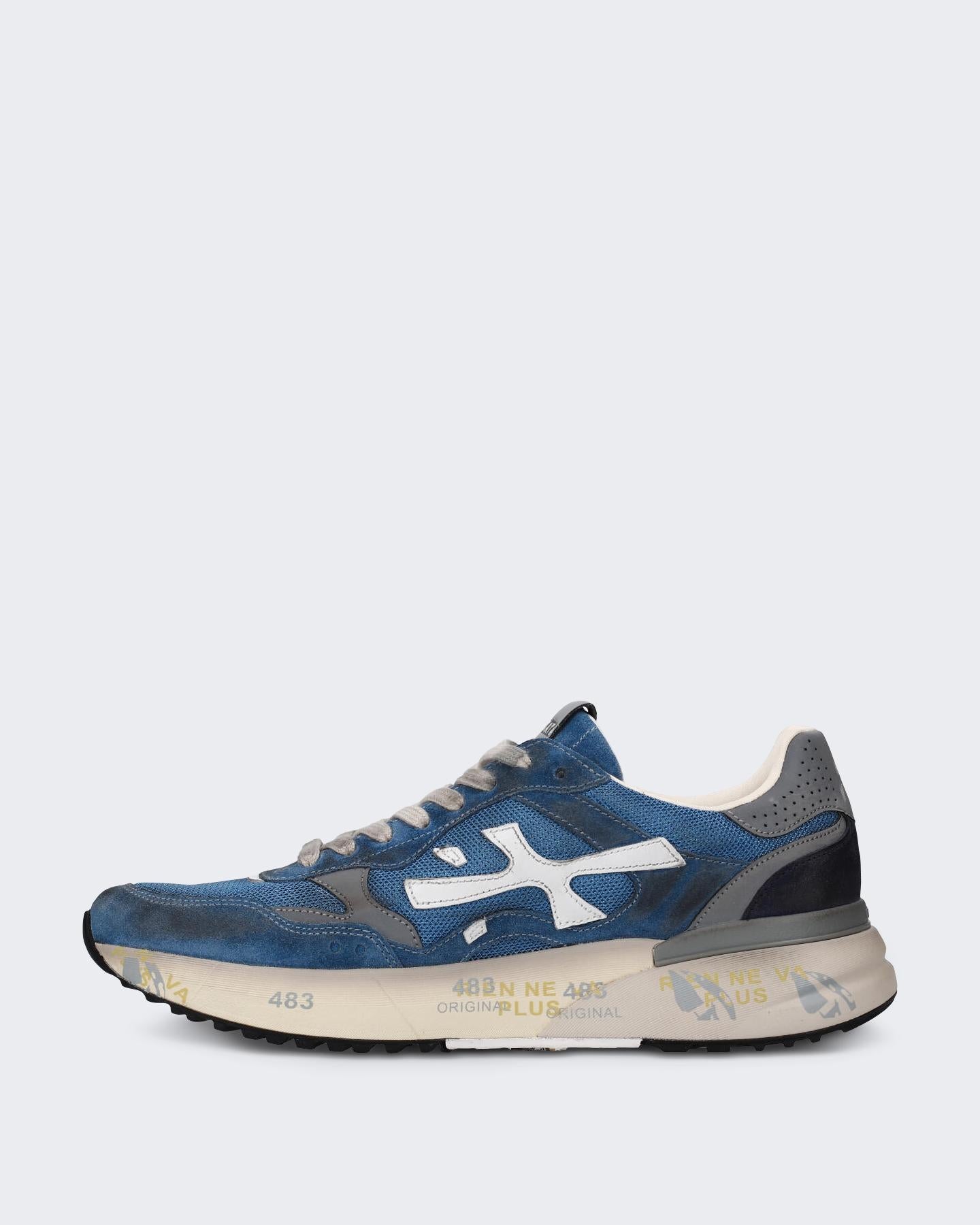 Premiata Heren Mick Sneaker Blauw