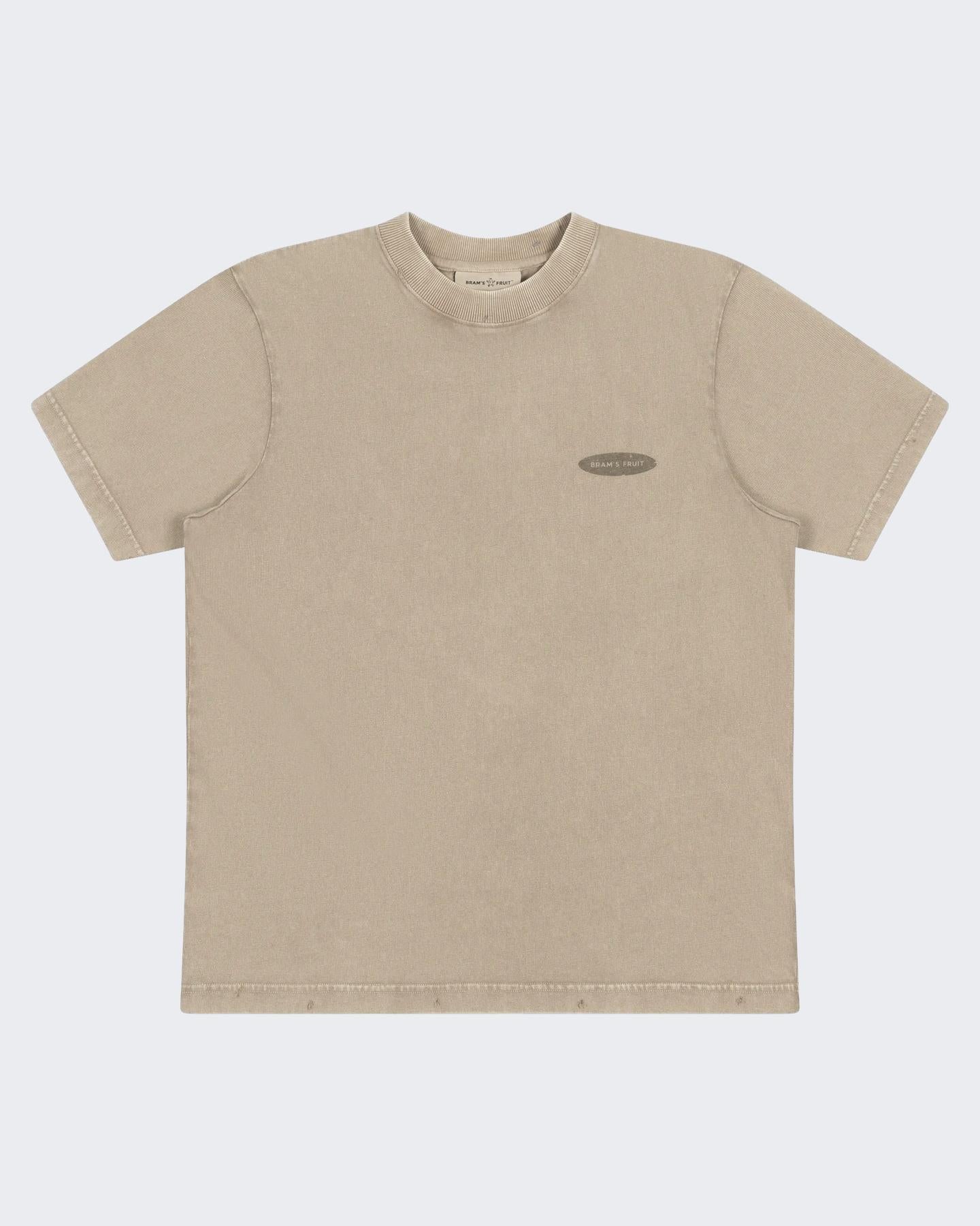 Heren Fuck Off T-shirt Beige