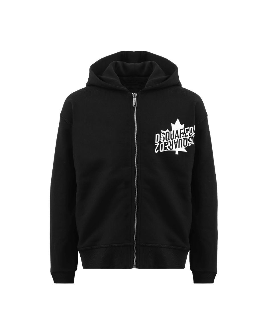 Kids Slouch Fit Zip Black