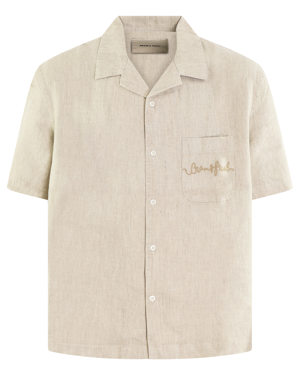 Heren Garden Hose Linen Shirt Beige