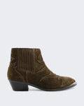 Women's Toral Sonia Metal Suede Ankle Boot with Metal Details Green — huidige kleur