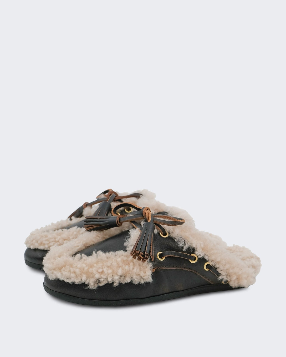 Toral Dames Slipper met gouden accenten Beige - Eleganza.nl