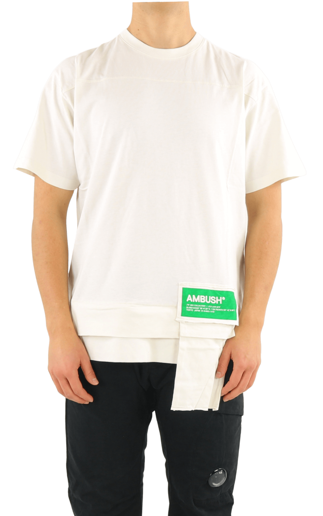 Men Waist pocket t-shirt tofu fern