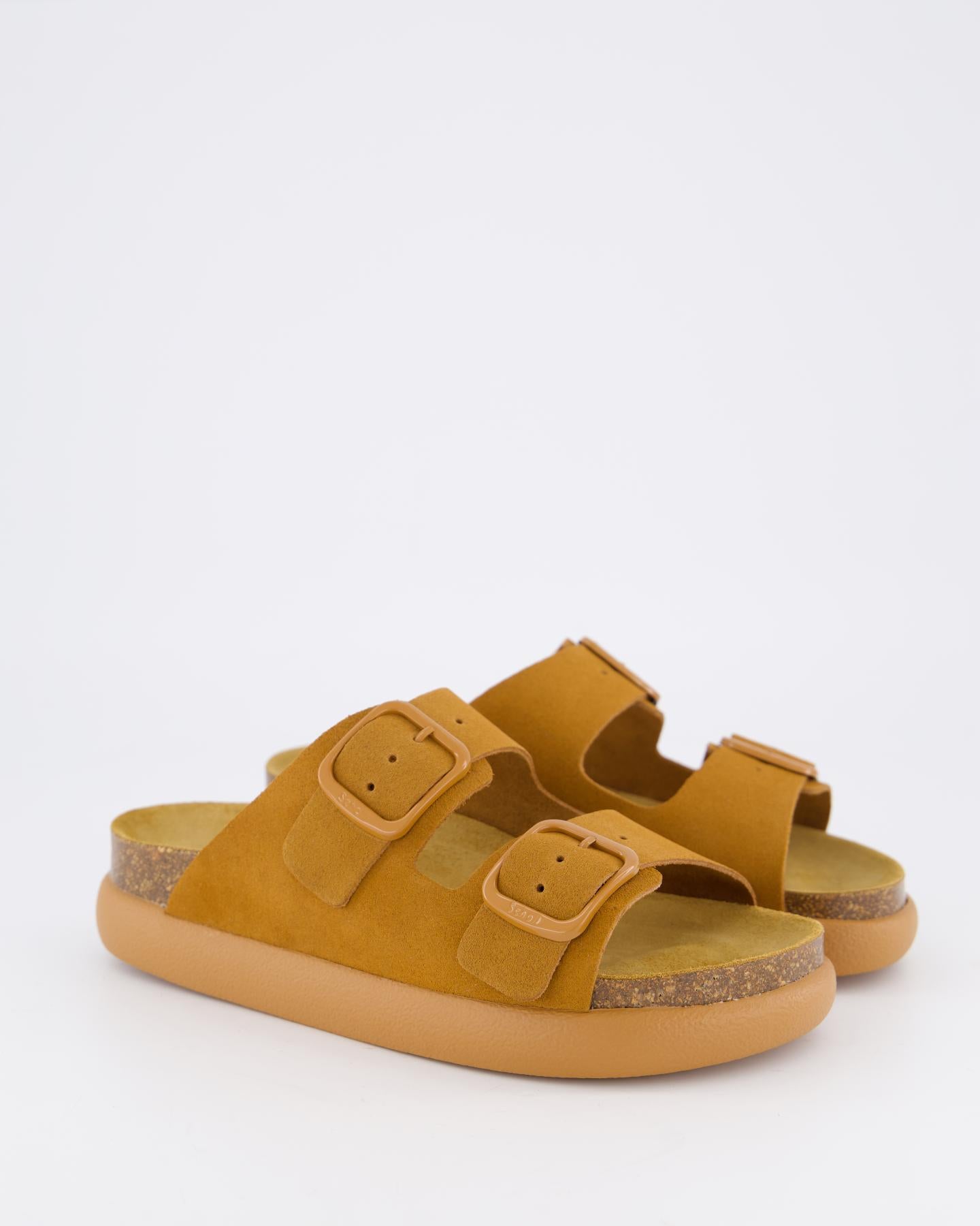 Dames Noelle Chunky Slipper Cognac