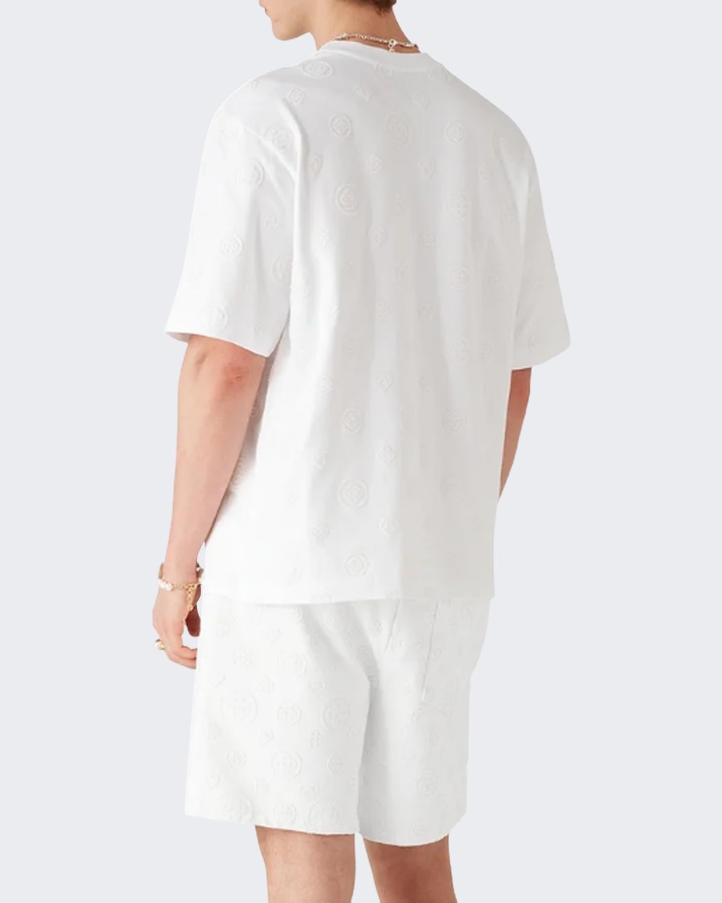 Casablanca Heren Crochet Shirt Wit